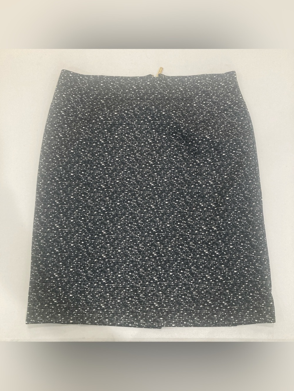 Michael Kors Black & White Speckled Pencil Skirt